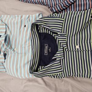 Men's Striped Shirt - Blue and Green by Southern Tide